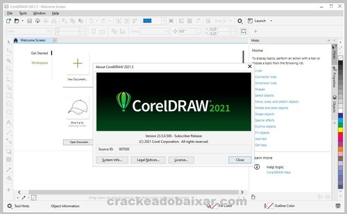 Corel Draw 2021 crackeado em português 64 bits
